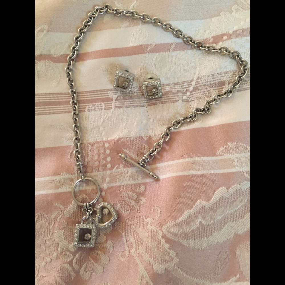 Necklace and earrings set valentines special ice candy